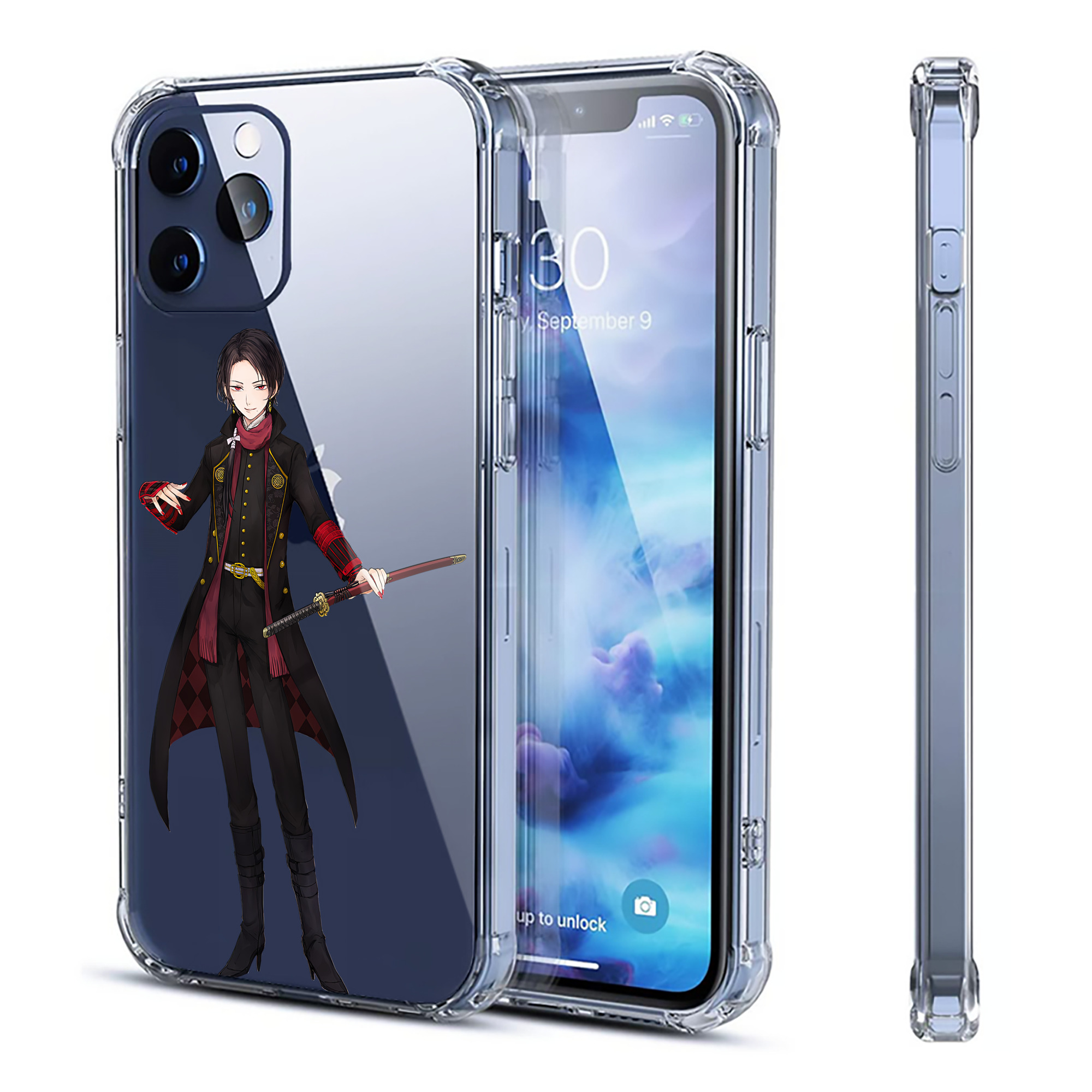 （画像用） 刀剣乱舞 Touken Ranbu 【iPhone 12シリーズ対応】透明スマホケース（クリアソフトケース）